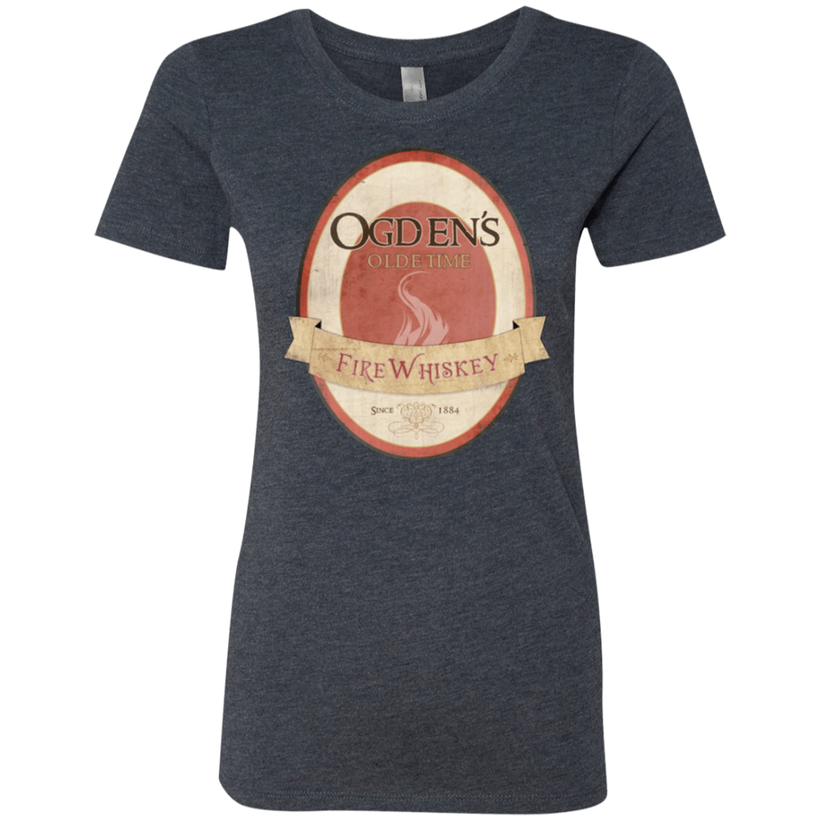 T-Shirts Vintage Navy / Small Ogdens Fire Whiskey Women's Triblend T-Shirt