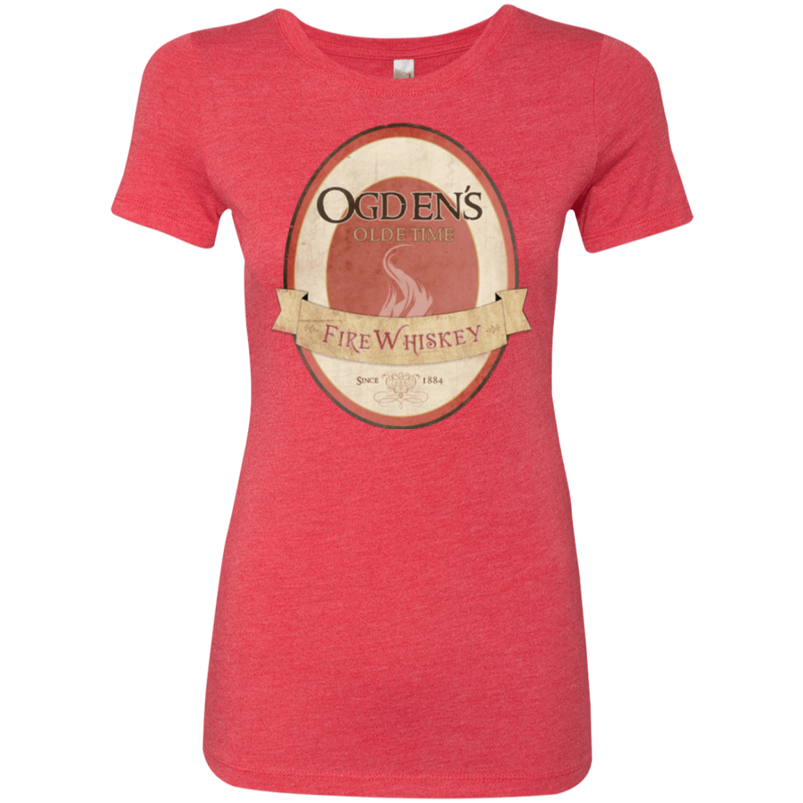 T-Shirts Vintage Red / Small Ogdens Fire Whiskey Women's Triblend T-Shirt