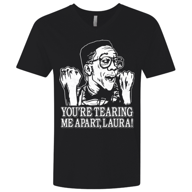 T-Shirts Black / X-Small OH LAURA Men's Premium V-Neck