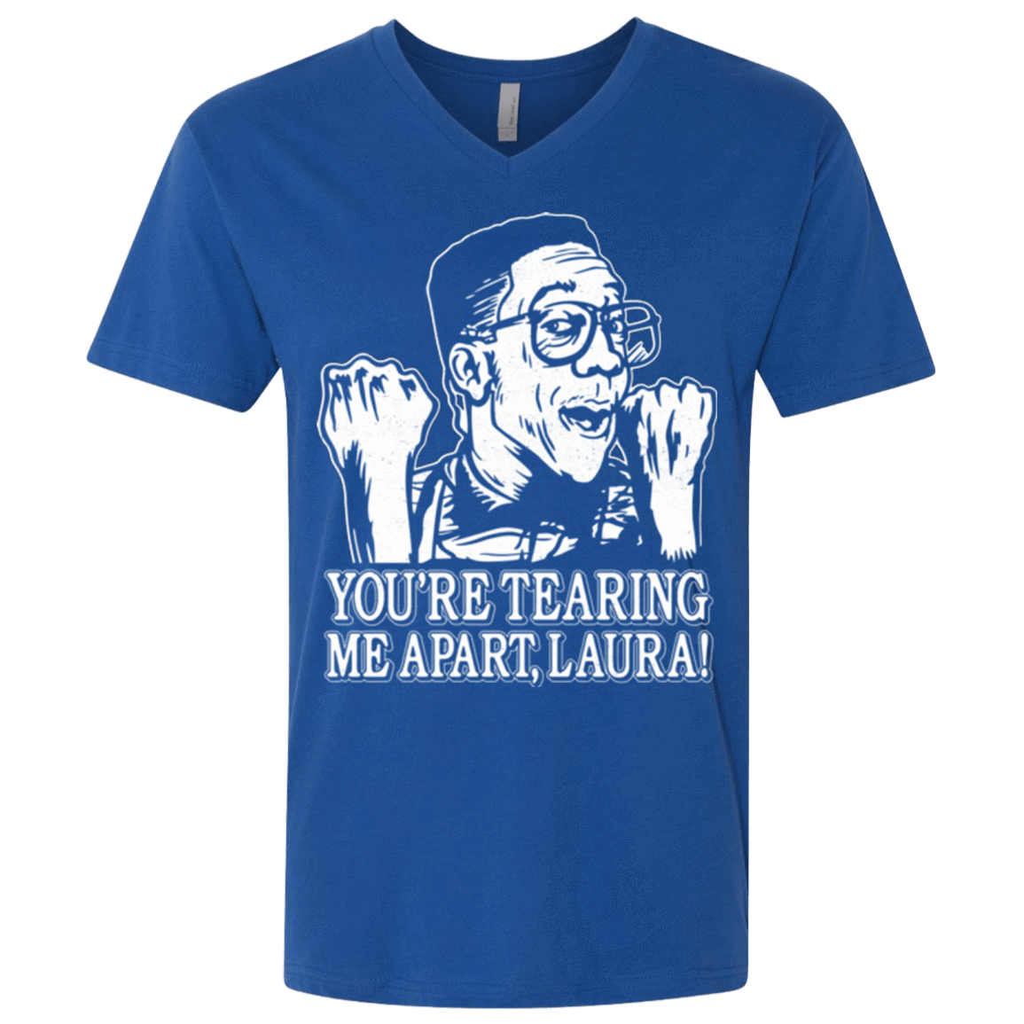 T-Shirts Royal / X-Small OH LAURA Men's Premium V-Neck