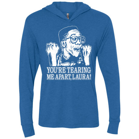 T-Shirts Vintage Royal / X-Small OH LAURA Triblend Long Sleeve Hoodie Tee