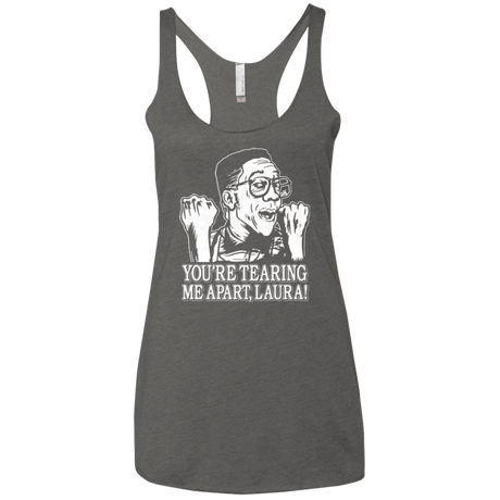 T-Shirts Premium Heather / X-Small OH LAURA Women's Triblend Racerback Tank