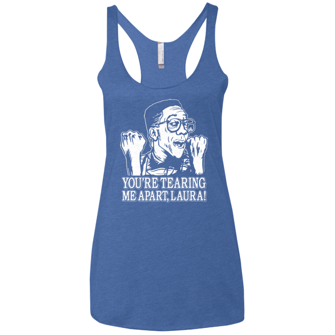 T-Shirts Vintage Royal / X-Small OH LAURA Women's Triblend Racerback Tank