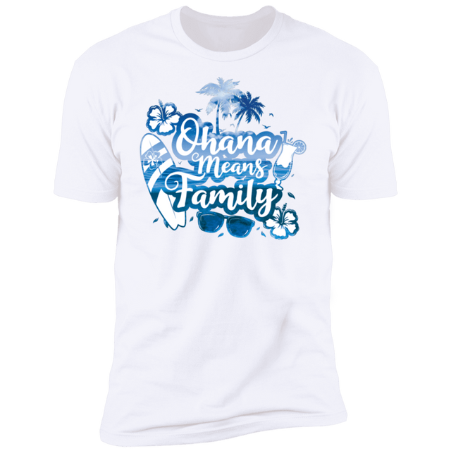 T-Shirts White / S Ohana Means Family Men's Premium T-Shirt