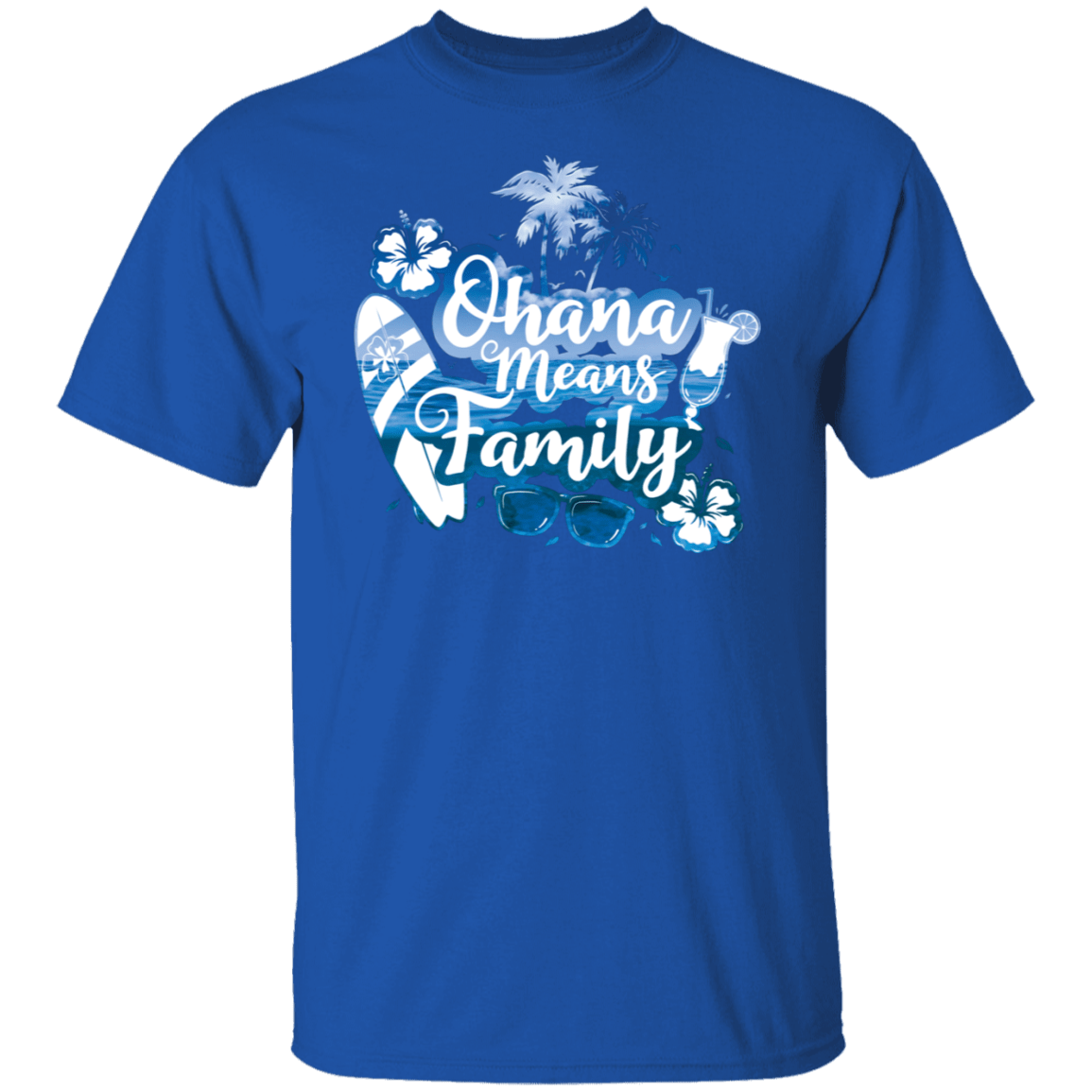 T-Shirts Royal / S Ohana Means Family T-Shirt