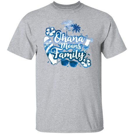 T-Shirts Sport Grey / S Ohana Means Family T-Shirt