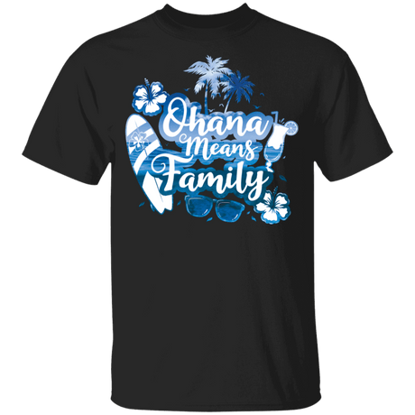 T-Shirts Black / YXS Ohana Means Family Youth T-Shirt