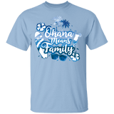 T-Shirts Light Blue / YXS Ohana Means Family Youth T-Shirt