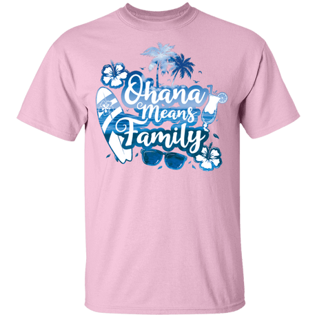 T-Shirts Light Pink / YXS Ohana Means Family Youth T-Shirt