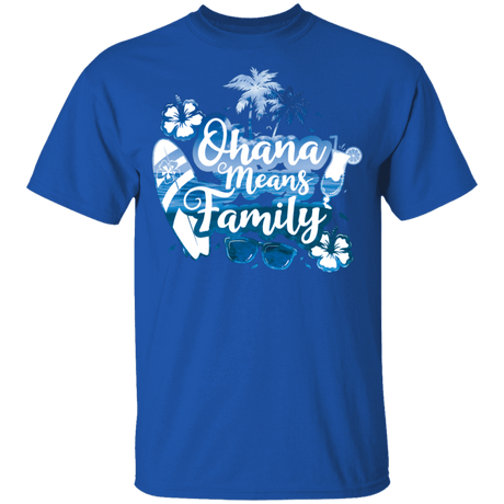 T-Shirts Royal / YXS Ohana Means Family Youth T-Shirt