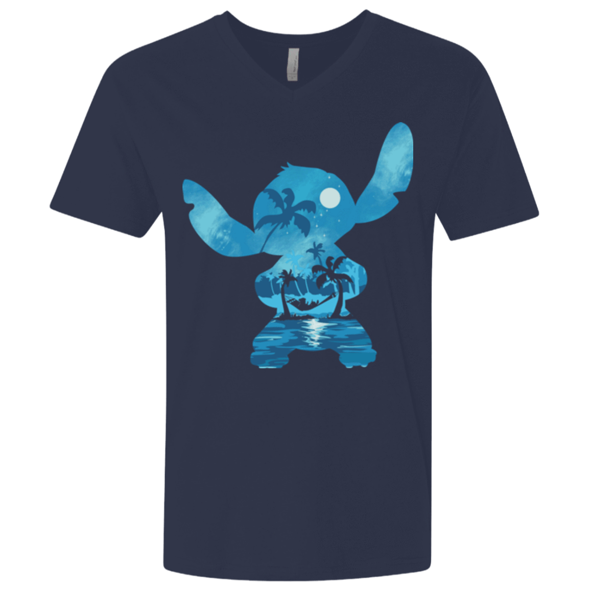 T-Shirts Midnight Navy / X-Small Ohana Portrait Men's Premium V-Neck