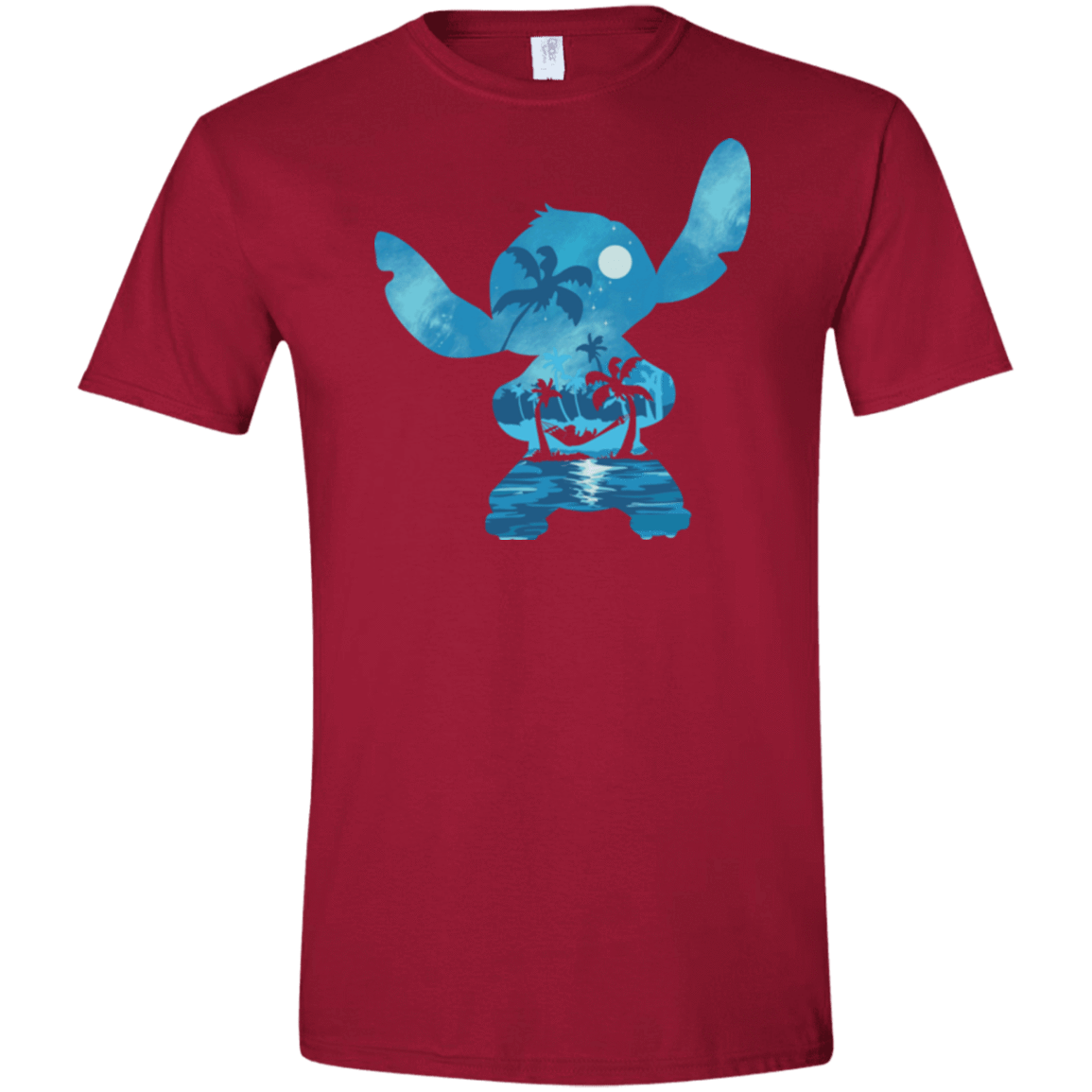 T-Shirts Cardinal Red / S Ohana Portrait Men's Semi-Fitted Softstyle