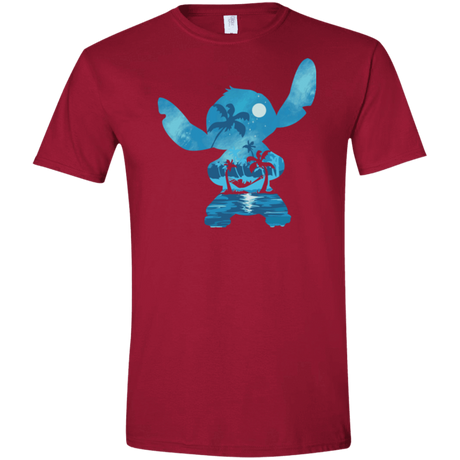 T-Shirts Cardinal Red / S Ohana Portrait Men's Semi-Fitted Softstyle