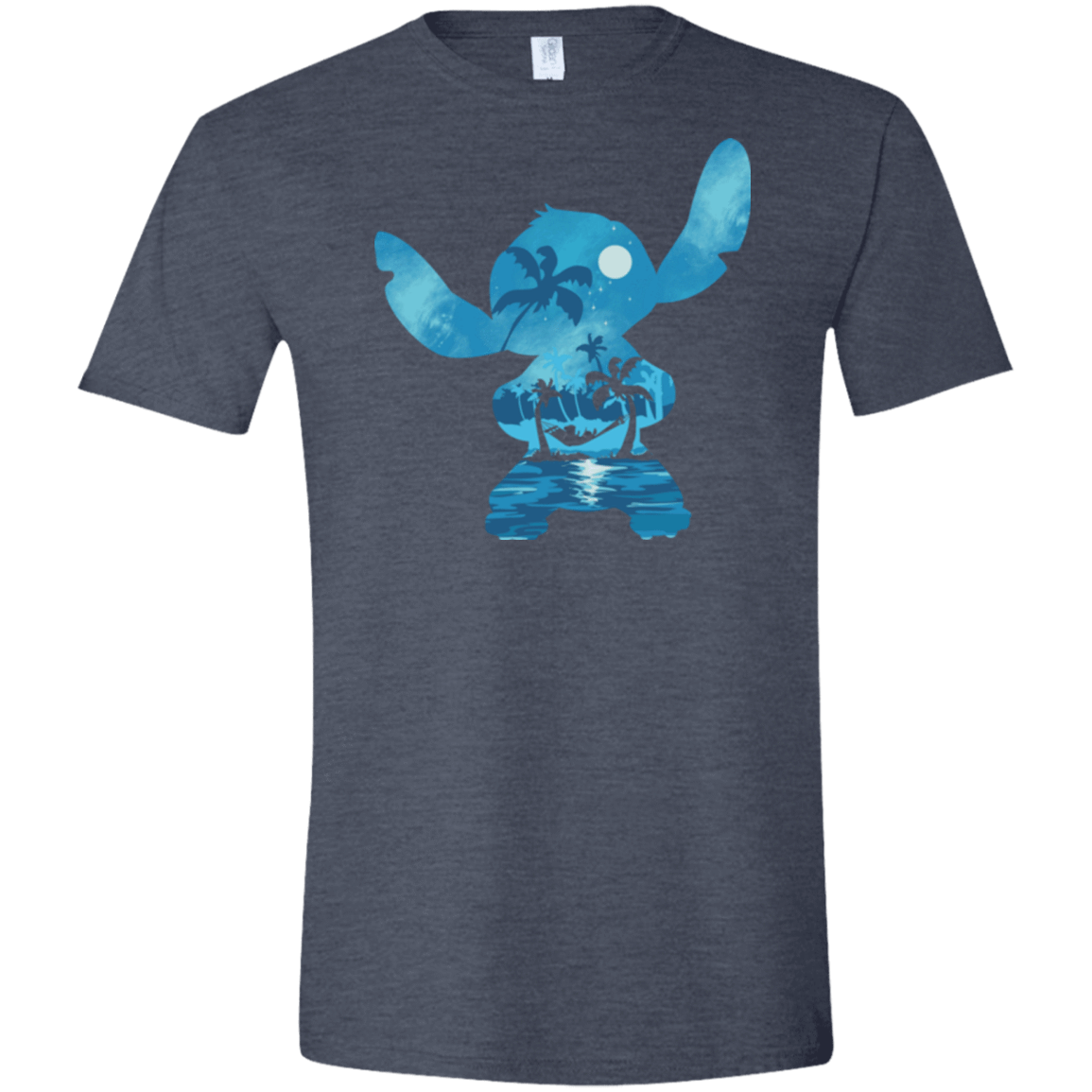 T-Shirts Heather Navy / S Ohana Portrait Men's Semi-Fitted Softstyle