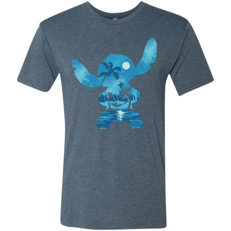T-Shirts Indigo / S Ohana Portrait Men's Triblend T-Shirt