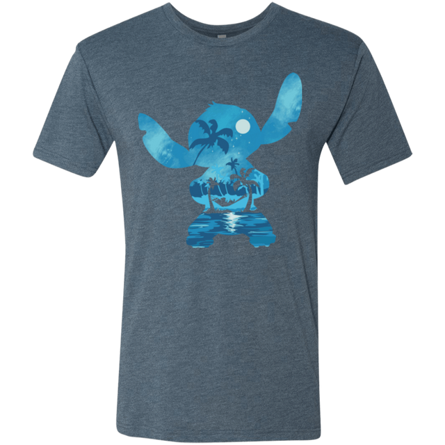 T-Shirts Indigo / S Ohana Portrait Men's Triblend T-Shirt