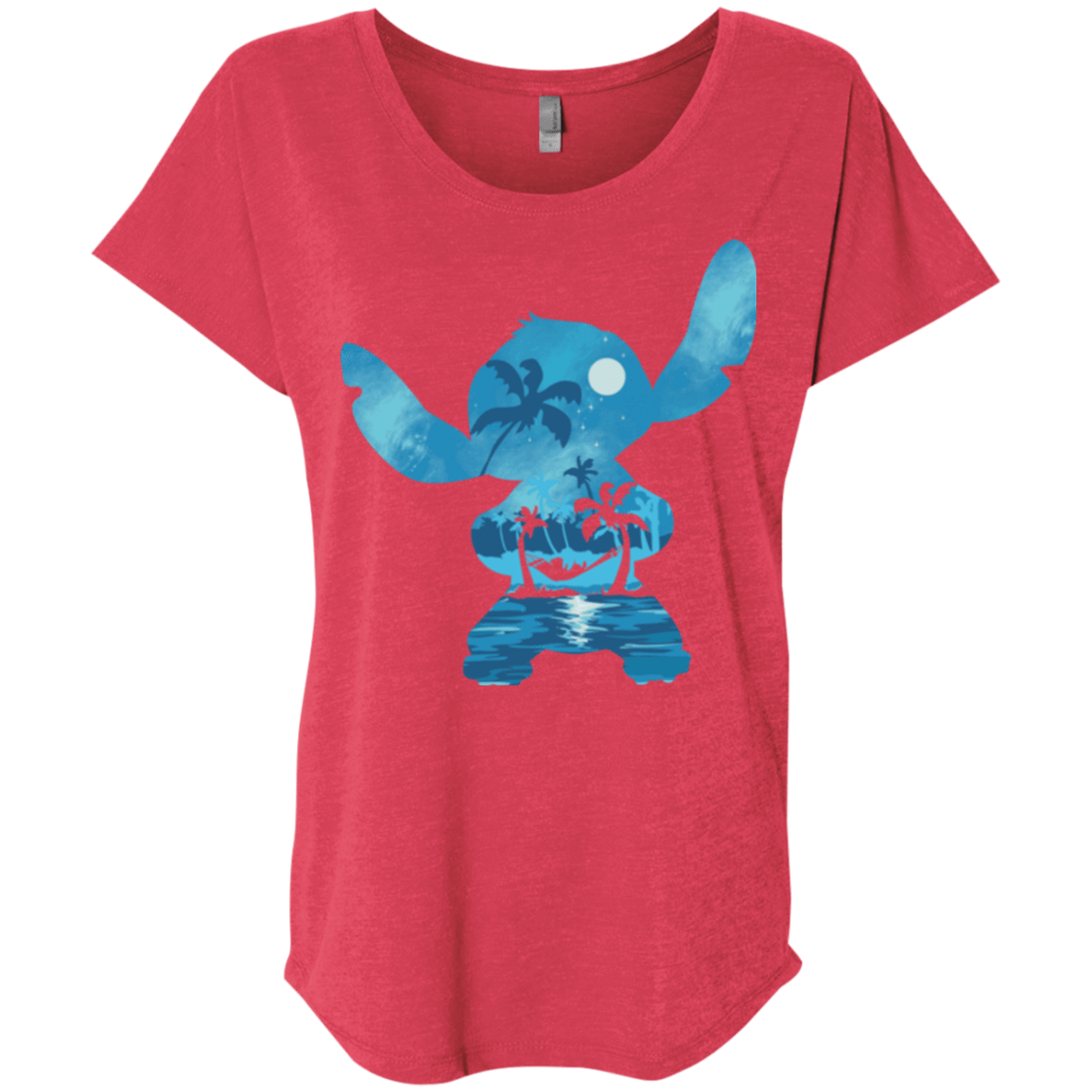 T-Shirts Vintage Red / X-Small Ohana Portrait Triblend Dolman Sleeve