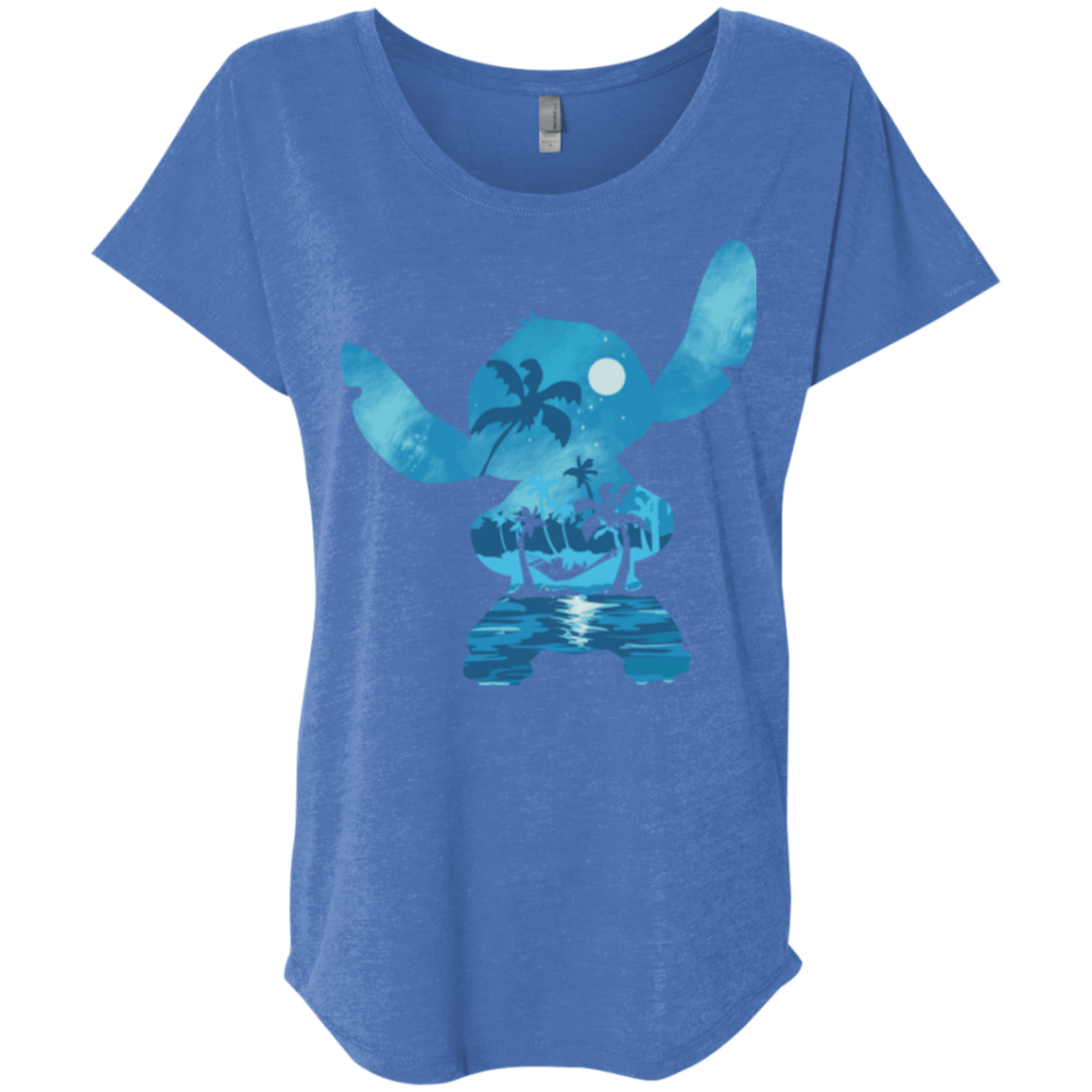 T-Shirts Vintage Royal / X-Small Ohana Portrait Triblend Dolman Sleeve