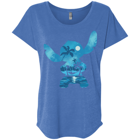 T-Shirts Vintage Royal / X-Small Ohana Portrait Triblend Dolman Sleeve