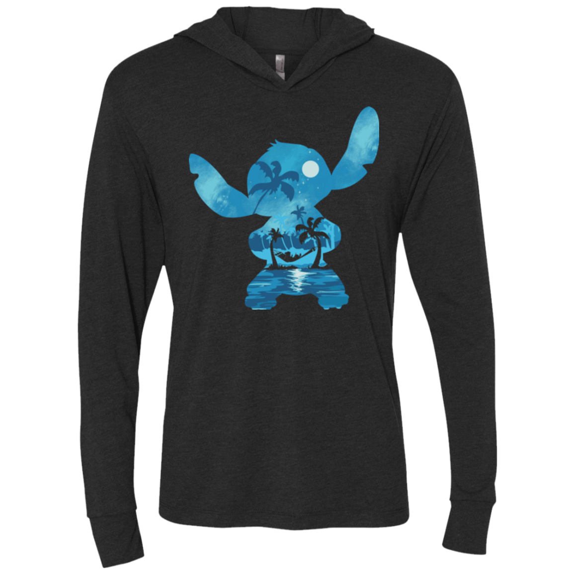 T-Shirts Vintage Black / X-Small Ohana Portrait Triblend Long Sleeve Hoodie Tee