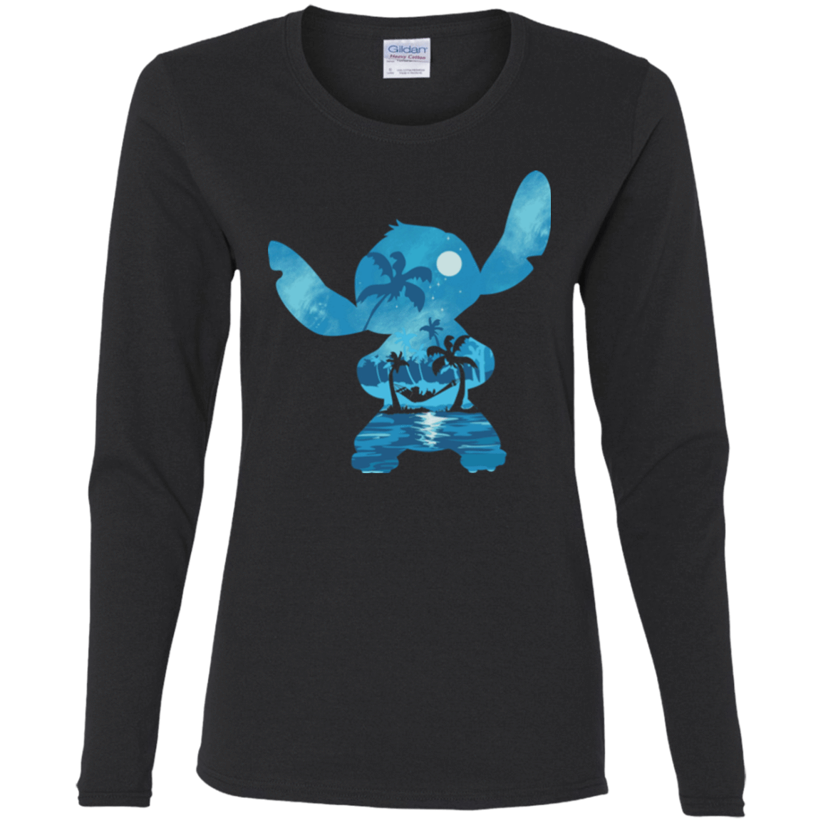 T-Shirts Black / S Ohana Portrait Women's Long Sleeve T-Shirt