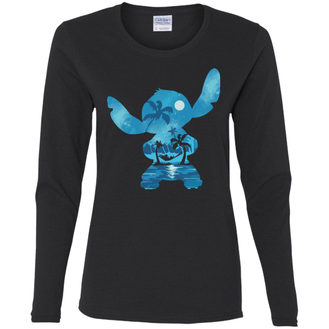 T-Shirts Black / S Ohana Portrait Women's Long Sleeve T-Shirt
