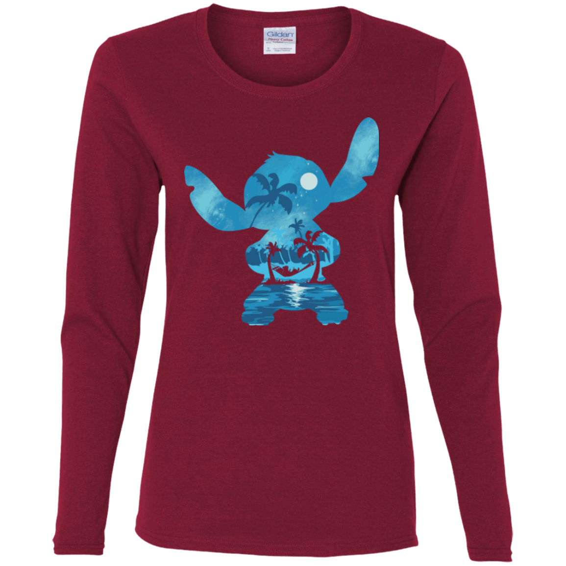 T-Shirts Cardinal / S Ohana Portrait Women's Long Sleeve T-Shirt