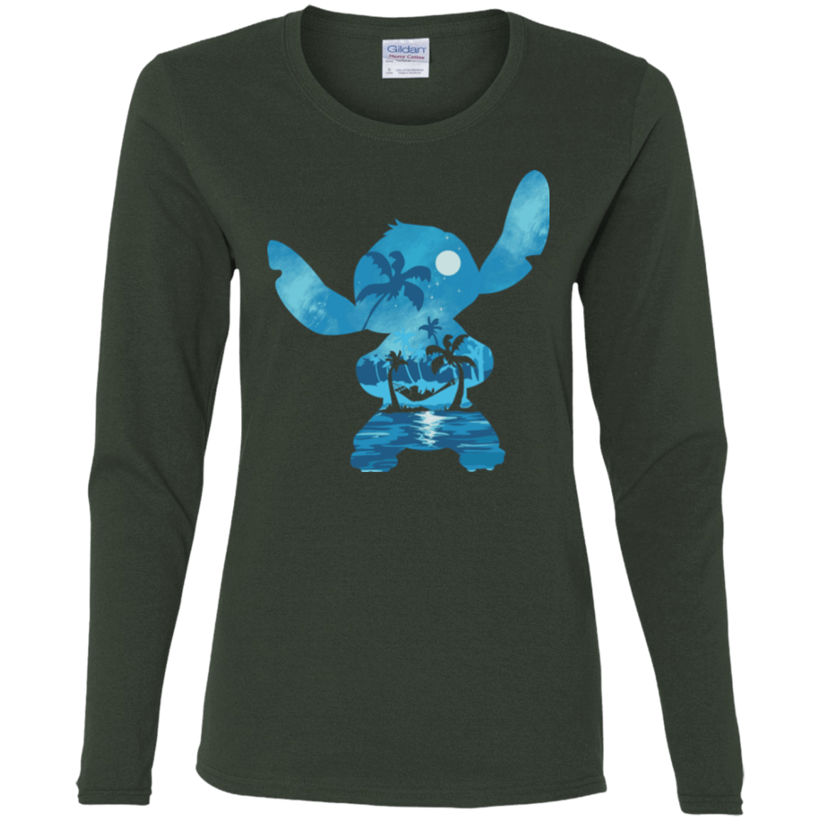 T-Shirts Forest / S Ohana Portrait Women's Long Sleeve T-Shirt