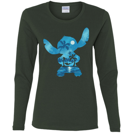 T-Shirts Forest / S Ohana Portrait Women's Long Sleeve T-Shirt