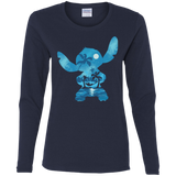 T-Shirts Navy / S Ohana Portrait Women's Long Sleeve T-Shirt