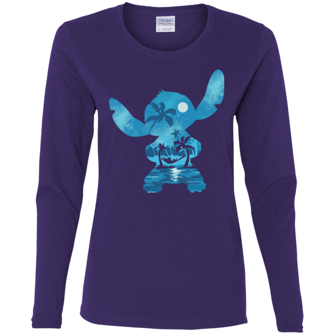T-Shirts Purple / S Ohana Portrait Women's Long Sleeve T-Shirt