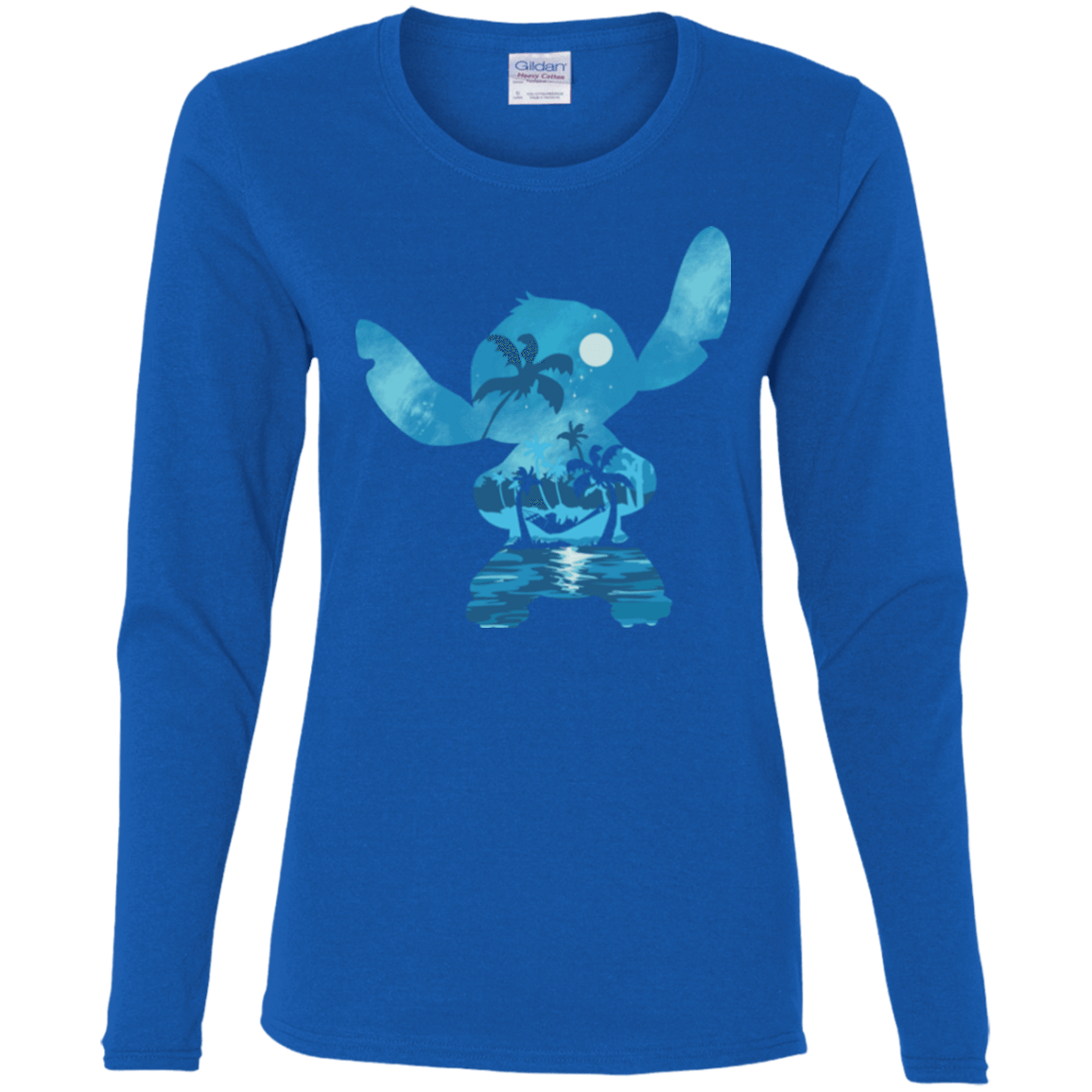 T-Shirts Royal / S Ohana Portrait Women's Long Sleeve T-Shirt