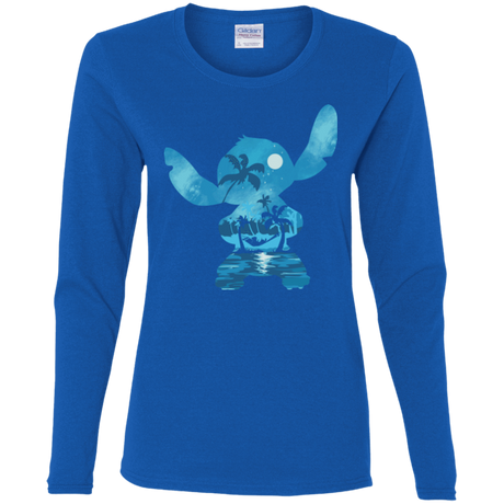 T-Shirts Royal / S Ohana Portrait Women's Long Sleeve T-Shirt