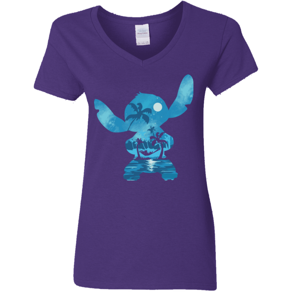 T-Shirts Purple / S Ohana Portrait Women's V-Neck T-Shirt