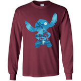 T-Shirts Maroon / YS Ohana Portrait Youth Long Sleeve T-Shirt