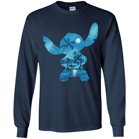 T-Shirts Navy / YS Ohana Portrait Youth Long Sleeve T-Shirt