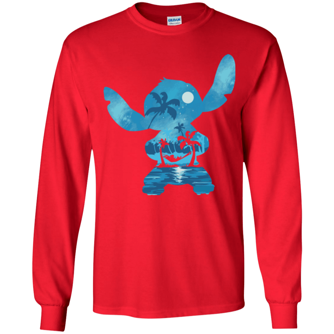 T-Shirts Red / YS Ohana Portrait Youth Long Sleeve T-Shirt