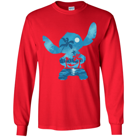 T-Shirts Red / YS Ohana Portrait Youth Long Sleeve T-Shirt