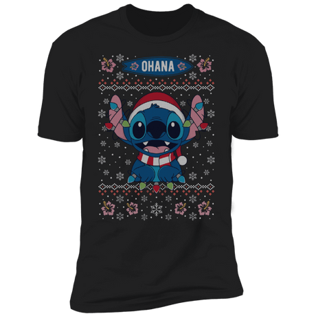 T-Shirts Black / X-Small Ohana Ugly Christmas Men's Premium T-Shirt