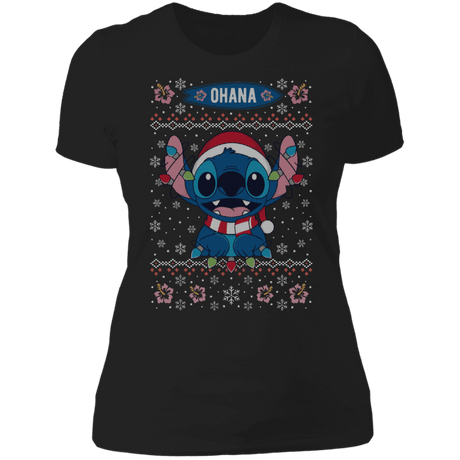 T-Shirts Black / X-Small Ohana Ugly Christmas Women's Premium T-Shirt