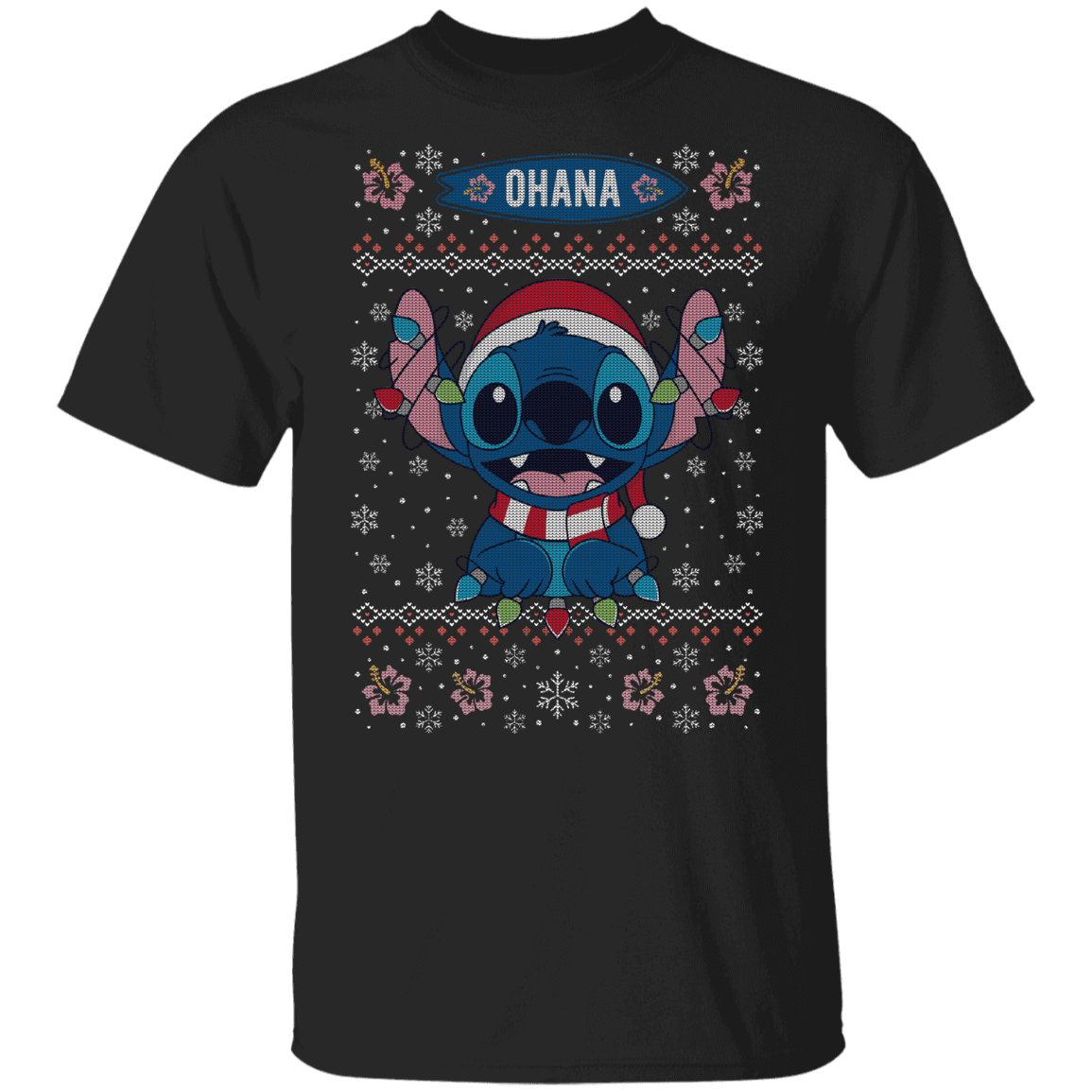T-Shirts Black / YXS Ohana Ugly Christmas Youth T-Shirt