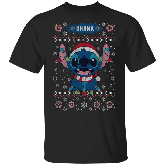 T-Shirts Black / YXS Ohana Ugly Christmas Youth T-Shirt