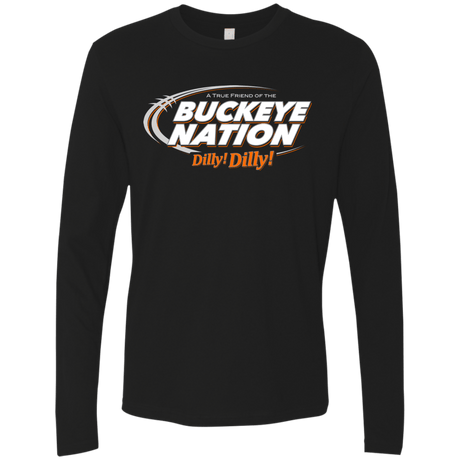 T-Shirts Black / Small Ohio State Dilly Dilly Men's Premium Long Sleeve