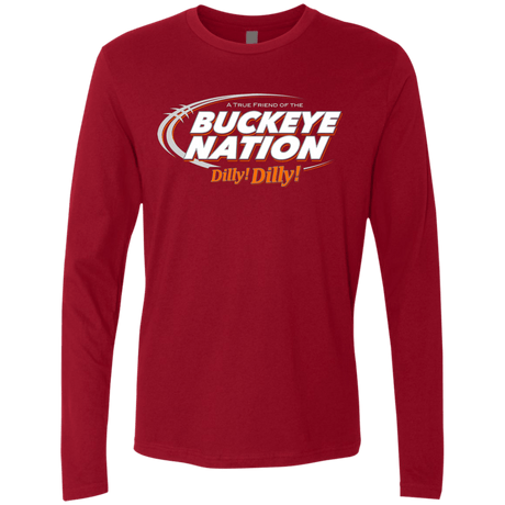 T-Shirts Cardinal / Small Ohio State Dilly Dilly Men's Premium Long Sleeve