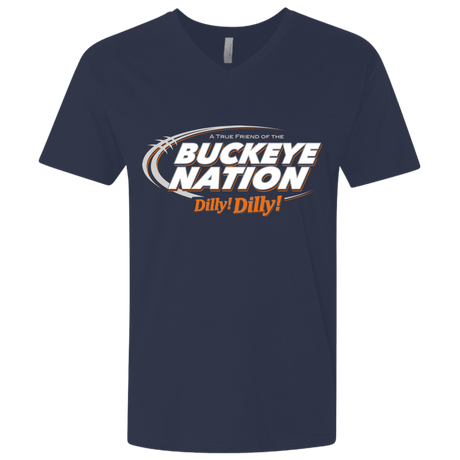 T-Shirts Midnight Navy / X-Small Ohio State Dilly Dilly Men's Premium V-Neck