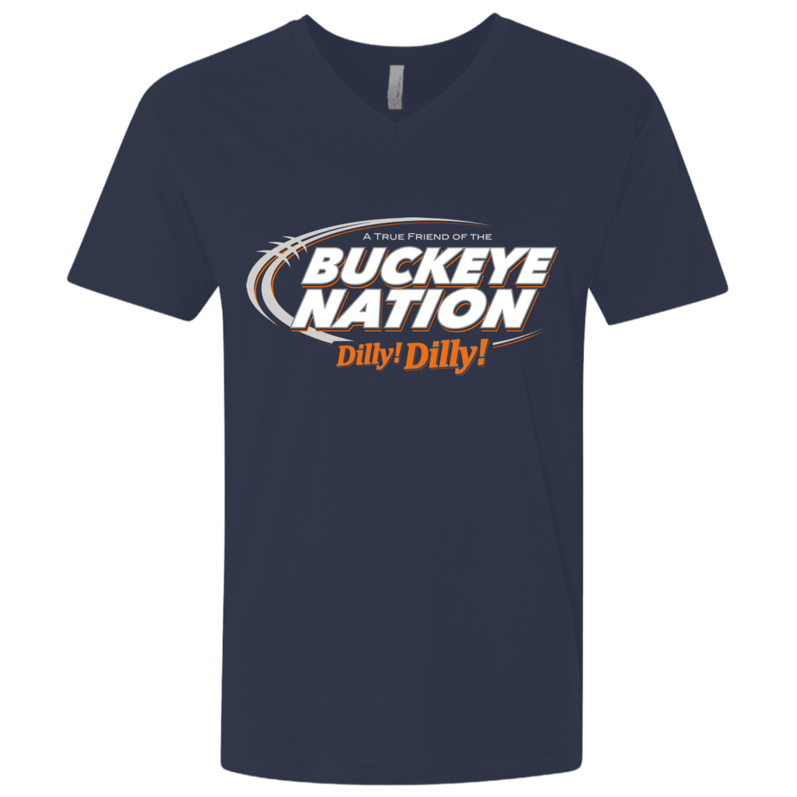 T-Shirts Midnight Navy / X-Small Ohio State Dilly Dilly Men's Premium V-Neck