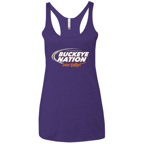 T-Shirts Purple / X-Small Ohio State Dilly Dilly Women's Triblend Racerback Tank