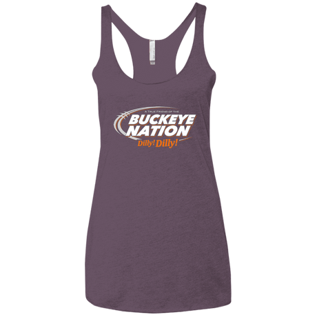T-Shirts Vintage Purple / X-Small Ohio State Dilly Dilly Women's Triblend Racerback Tank