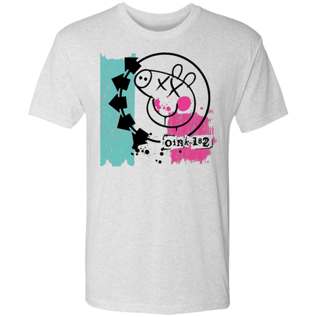 T-Shirts Heather White / S Oink 182 Men's Triblend T-Shirt