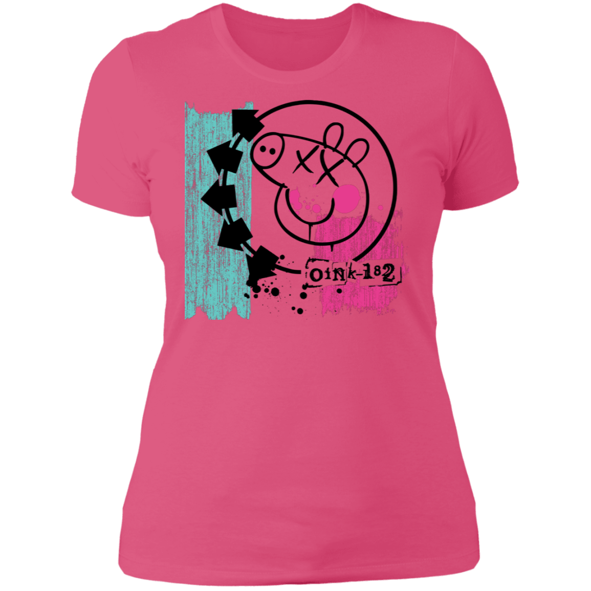 T-Shirts Hot Pink / S Oink 182 Women's Premium T-Shirt